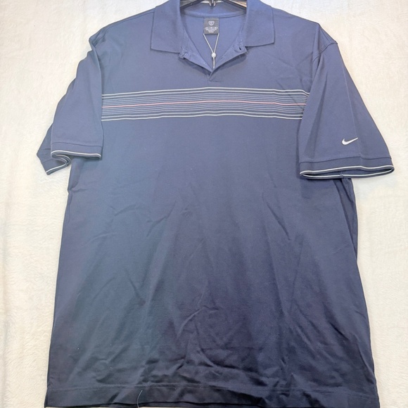 NIKE Vintage Golf Shirt Mens Size XL Blue Collared Polo Athletic Cotton Heavywei - Picture 2 of 7